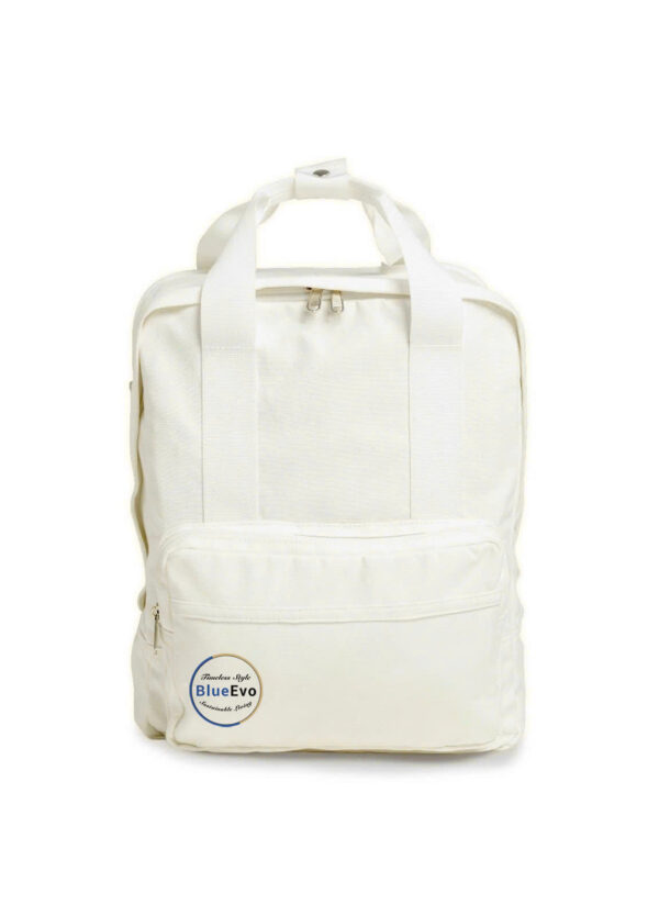 white Sqaure Backpack