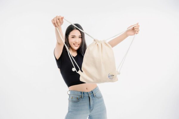 Draw String bag_model shot